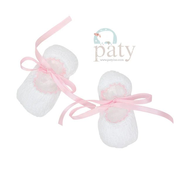 Paty Ribbon Slippers Pink - Fun & Fancy Children's Boutique