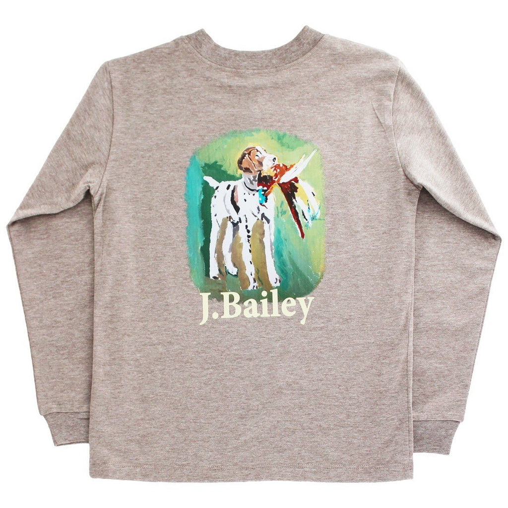 J. Bailey Long Sleeve Logo Tee - Fun & Fancy Children's Boutique