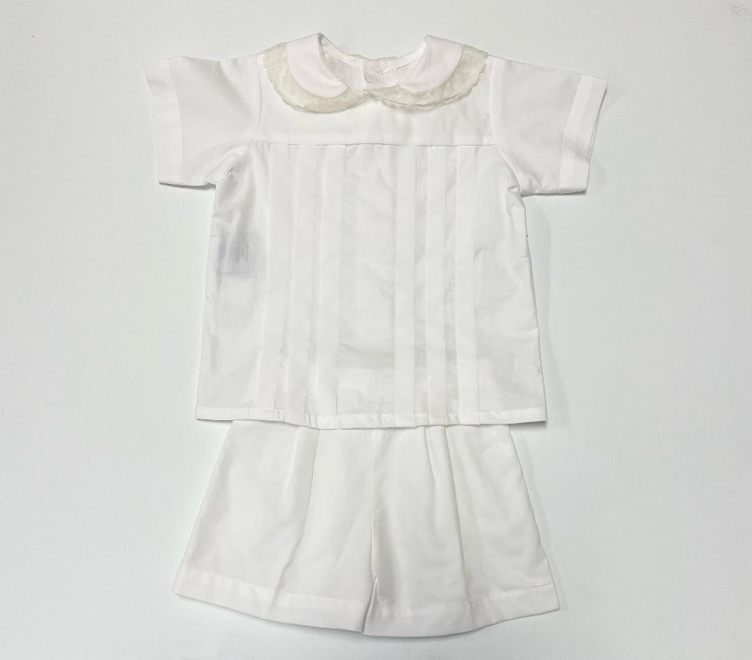 Lullaby Set Nate Short Set, White, Ecru main image 1