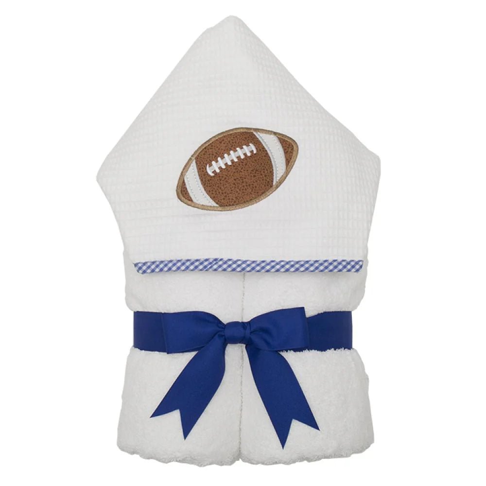 3 Marthas Everykid Towel Navy Football - Fun & Fancy Children's Boutique