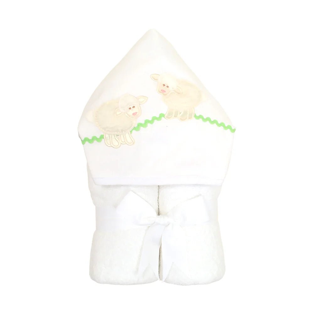 3 Marthas Everykid Towel White Lamb - Fun & Fancy Children's Boutique