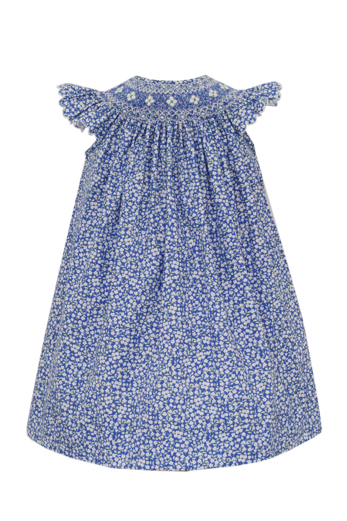 Anavini Angel Wing Bishop Blue Liberty Flowers with Scalloped Edge - Fun & Fancy Children's Boutique