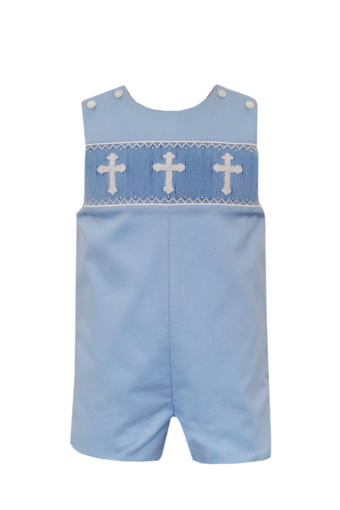 Anavini Jon Jon Blue Pique Crosses with Shirt - Fun & Fancy Children's Boutique