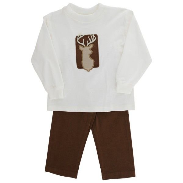 Bailey Boys Pant Set Trophy Buck - Fun & Fancy Children's Boutique