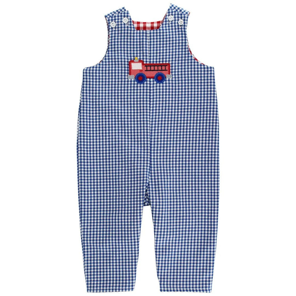 Bailey Boys Reversible Jon Jon Little Engine - Fun & Fancy Children's Boutique