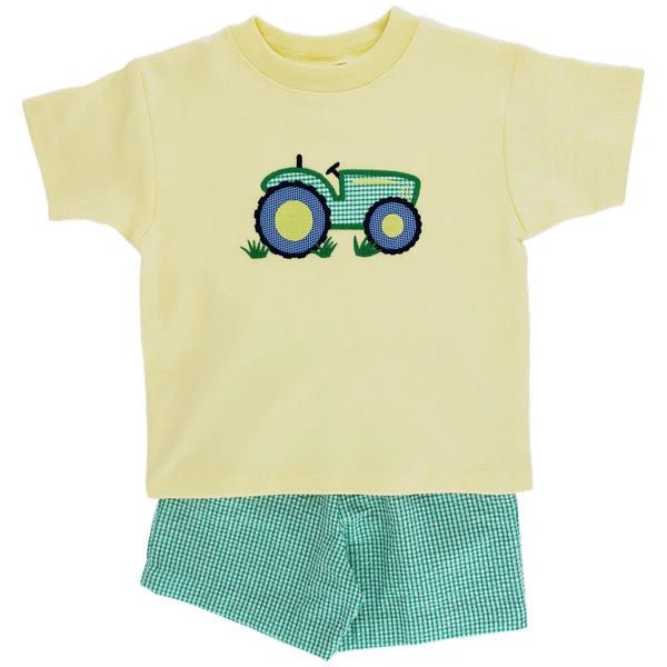 Bailey Boys Tractor Boy Short Set - Fun & Fancy Children's Boutique