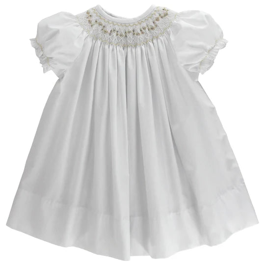 Bailey Boys White Geometrics Bishop/Ecru - Fun & Fancy Children's Boutique