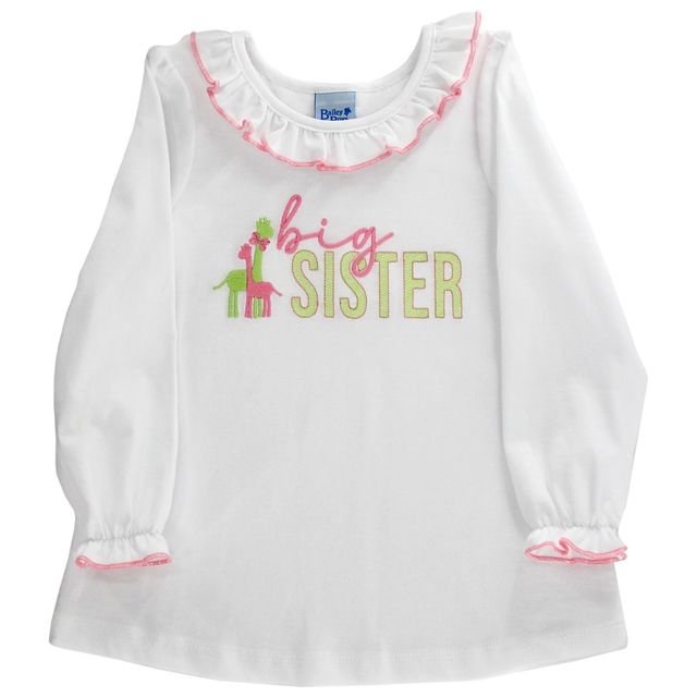 Bailey Boys White Knit Big Sister T-shirt - Fun & Fancy Children's Boutique