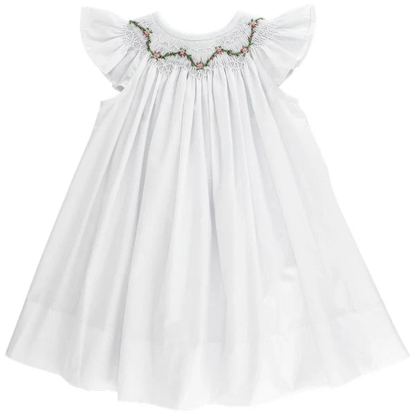 Bailey Boys White with Rose Vine Bishop - Fun & Fancy Children's Boutique