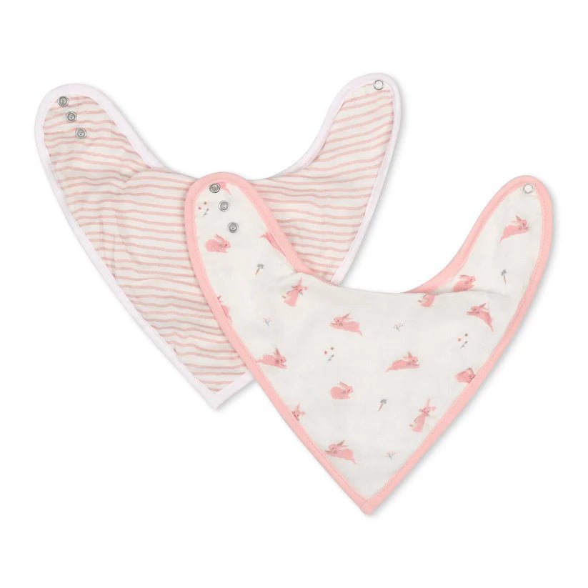 Bamboo Little Bunny & Wave Bib Set - Fun & Fancy Children's Boutique