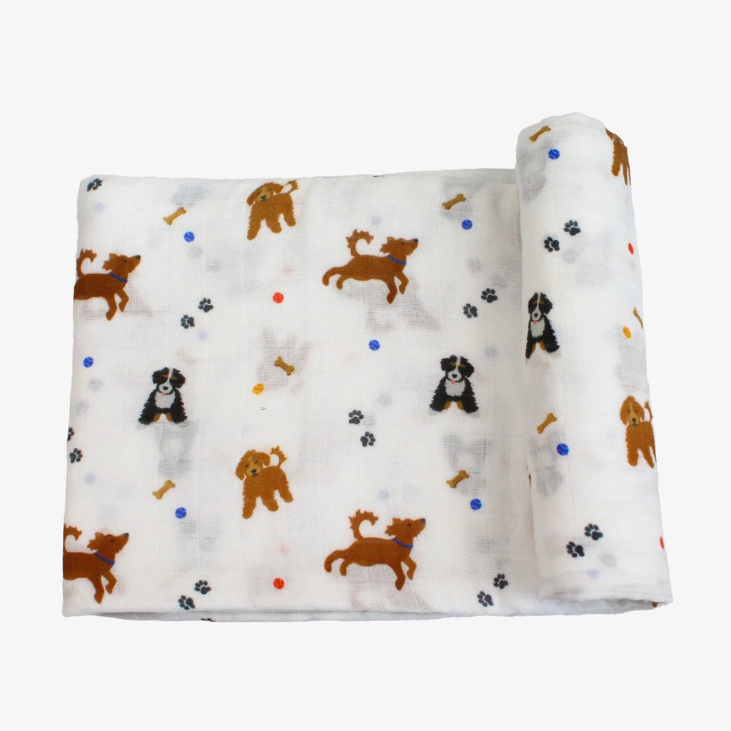 Bamboo Little Dogs Swaddle - Fun & Fancy Children's Boutique