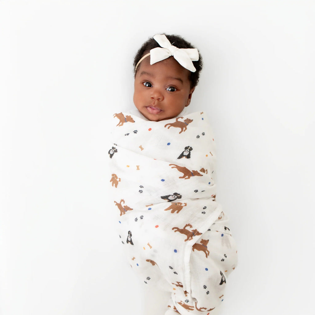 Bamboo Little Dogs Swaddle - Fun & Fancy Children's Boutique