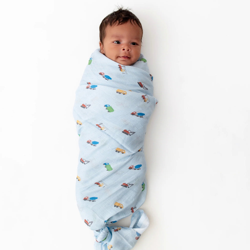 Bamboo Little Trucks Swaddle - Fun & Fancy Children's Boutique