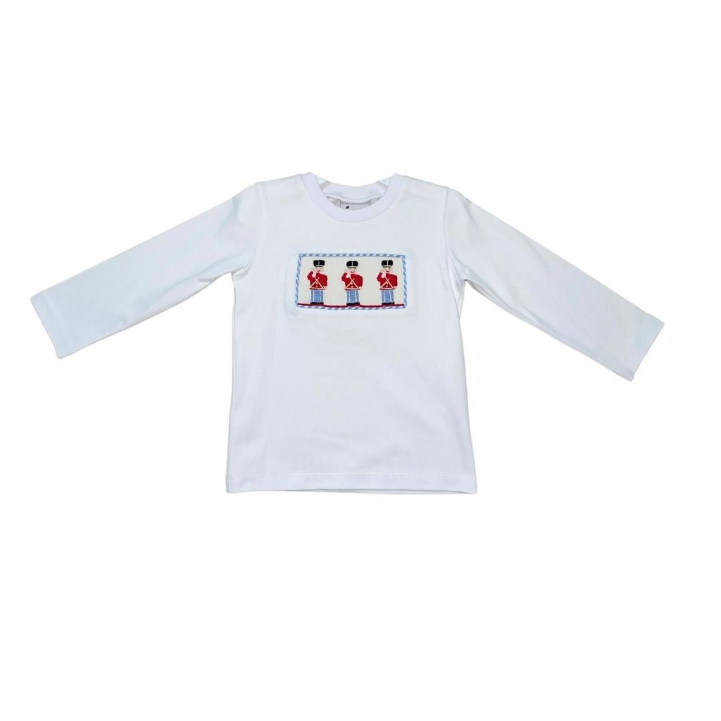 Delaney Smocked Soldiers Long Sleeve T-Shirt - Fun & Fancy Children's Boutique