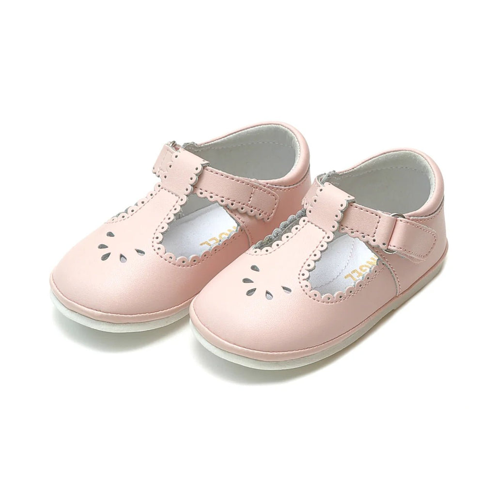 Dottie Scalloped T - Strap Mary Jane (Baby) Pink - Fun & Fancy Children's Boutique