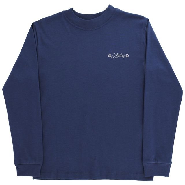 J. Bailey Long Sleeve Logo Tee Pointers on Navy - Fun & Fancy Children's Boutique