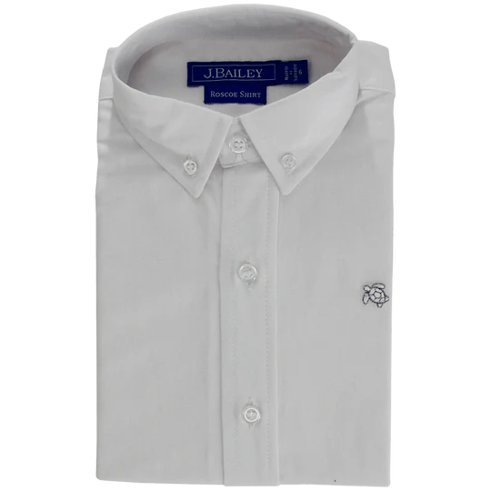 J. Bailey Oxford White Shirt Roscoe - Fun & Fancy Children's Boutique