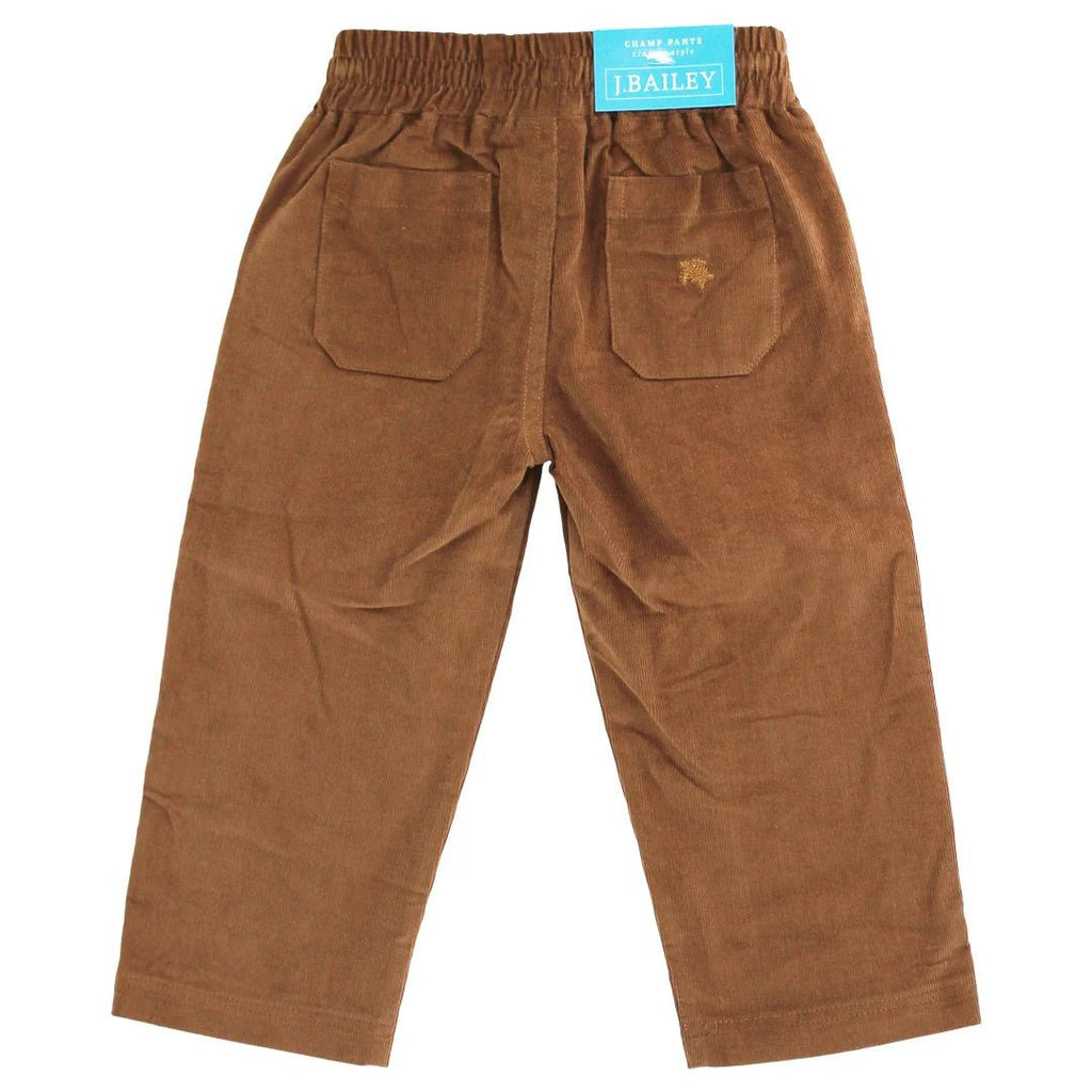 J. Bailey Pull On Pant Brown Cord - Fun & Fancy Children's Boutique