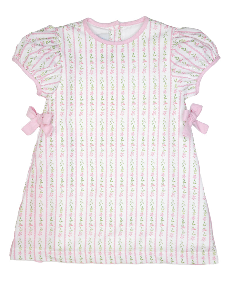 James & Lottie Cece Dress Pink Floral Cord - Fun & Fancy Children's Boutique