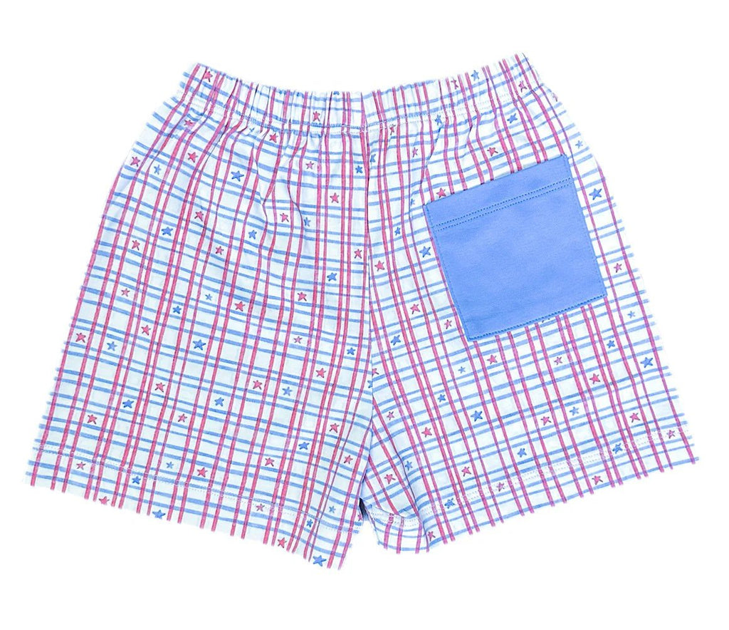James & Lottie Conrad Shorts Patriotic Knit - Fun & Fancy Children's Boutique