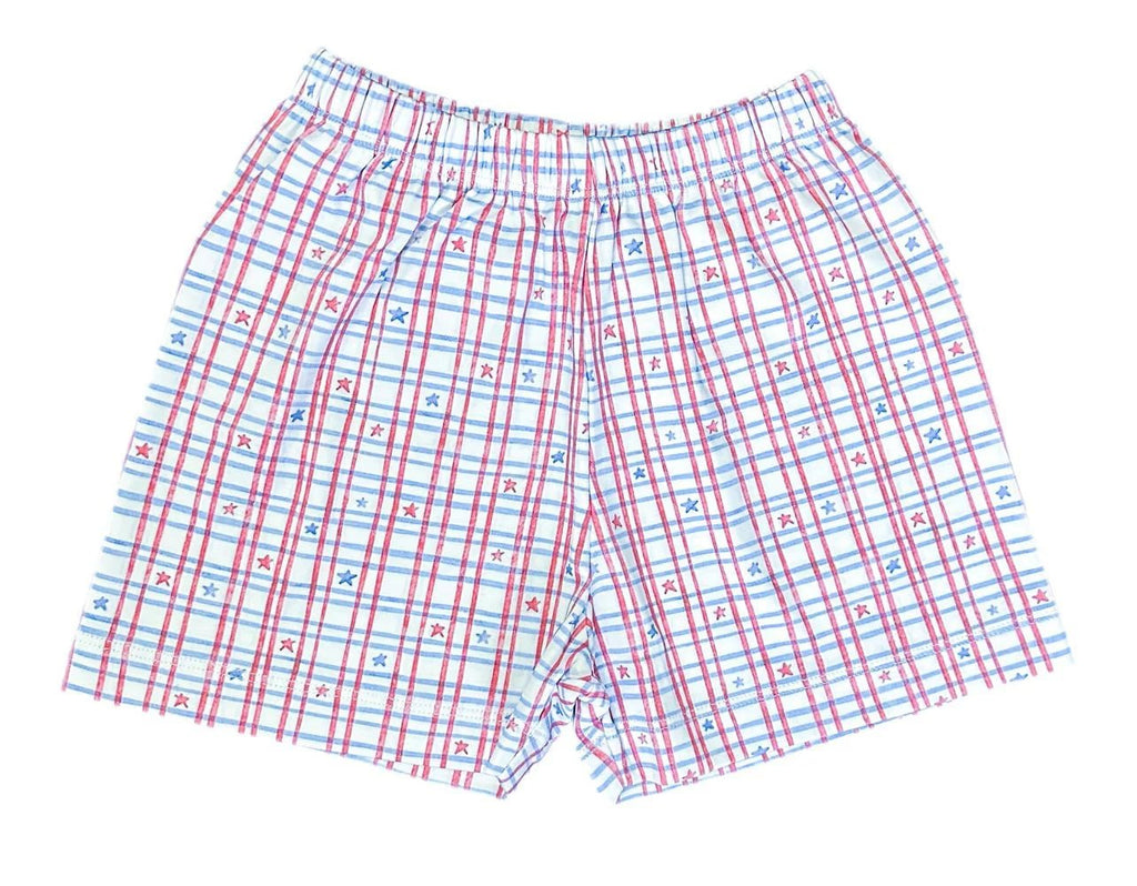 James & Lottie Conrad Shorts Patriotic Knit - Fun & Fancy Children's Boutique