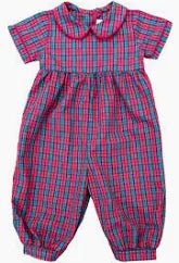James & Lottie James Long Bubble Red Christmas Plaid - Fun & Fancy Children's Boutique