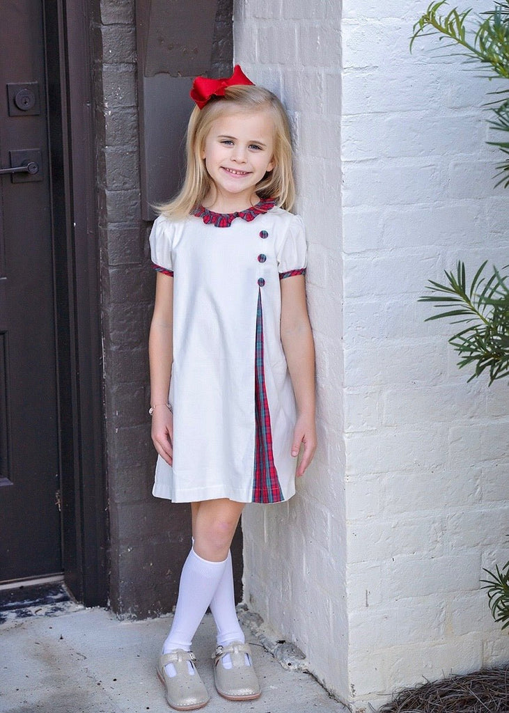 James & Lottie Rosie Dress Red Christmas Plaid - Fun & Fancy Children's Boutique