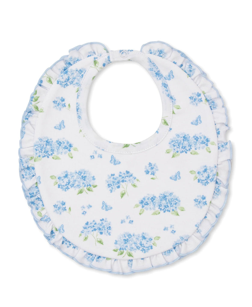 Kissy Kissy Bib Heavenly Hydrangeas Light Blue - Fun & Fancy Children's Boutique