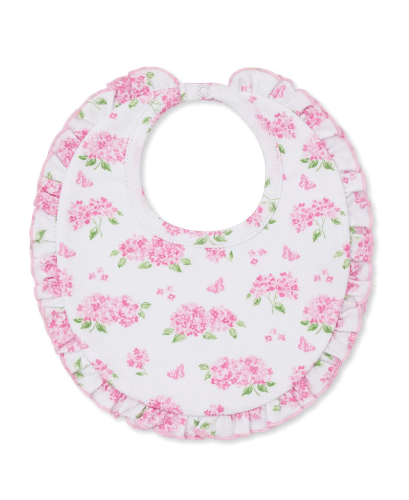 Kissy Kissy Bib Heavenly Hydrangeas Pink - Fun & Fancy Children's Boutique