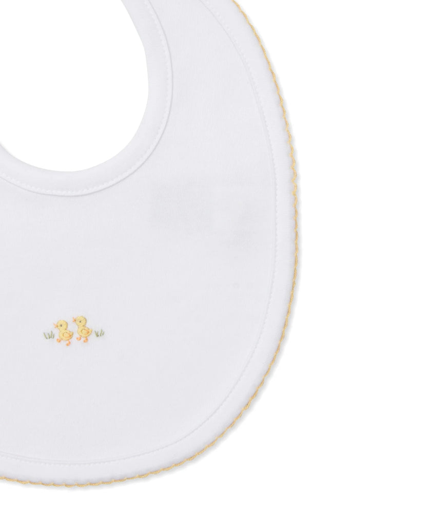 Kissy Kissy Bib with Hand Embroidery Premier Baby Duckling - Fun & Fancy Children's Boutique