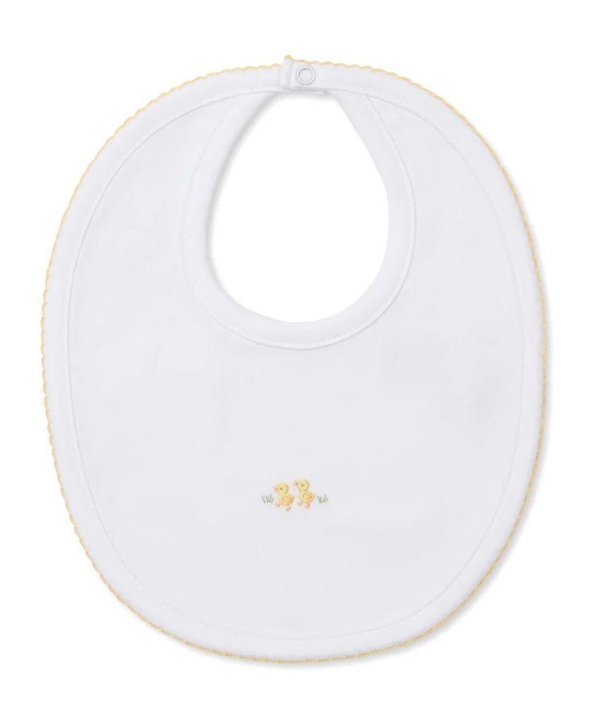 Kissy Kissy Bib with Hand Embroidery Premier Baby Duckling - Fun & Fancy Children's Boutique