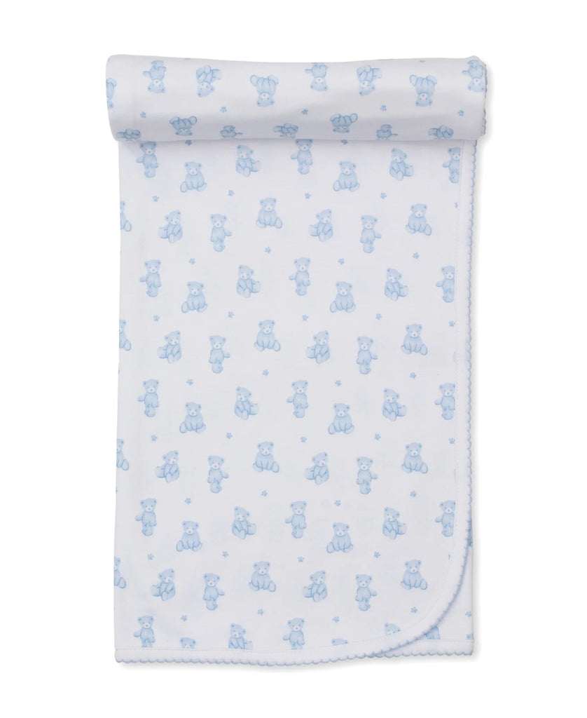 Kissy Kissy Blanket Teddy Bear Time Light Blue - Fun & Fancy Children's Boutique
