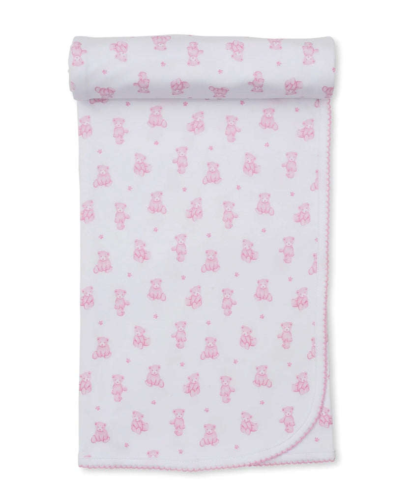 Kissy Kissy Blanket Teddy Bear Time Pink - Fun & Fancy Children's Boutique