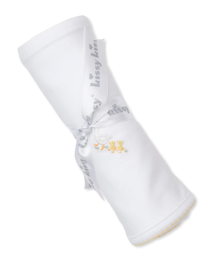 Kissy Kissy Blanket with Hand Embroidery Premier Baby Duckling - Fun & Fancy Children's Boutique