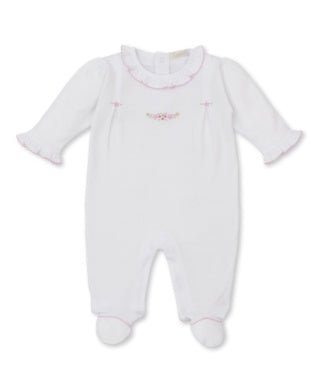 Kissy Kissy CLB Summer Medley Footie with Hand Embroidery Pink - Fun & Fancy Children's Boutique