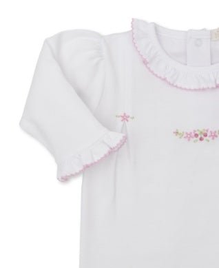 Kissy Kissy CLB Summer Medley Footie with Hand Embroidery Pink - Fun & Fancy Children's Boutique