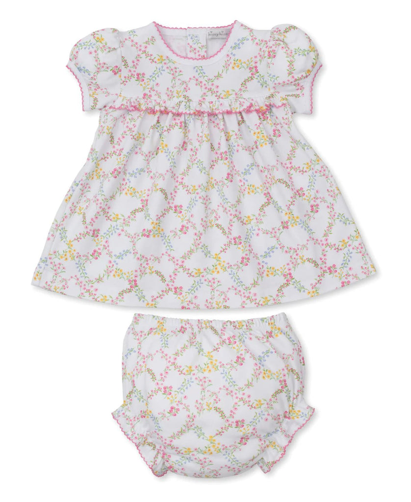 Kissy Kissy Dress Set Garden Trellis - Fun & Fancy Children's Boutique