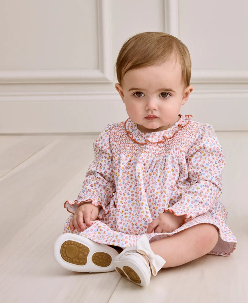 Kissy Kissy Dress Set Patchwork Pumpkin Floral - Fun & Fancy Children's Boutique