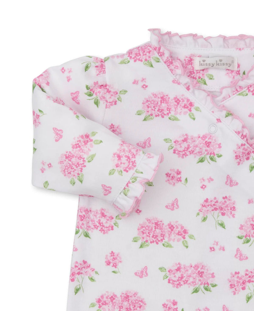 Kissy Kissy Footie Heavenly Hydrangeas Pink - Fun & Fancy Children's Boutique