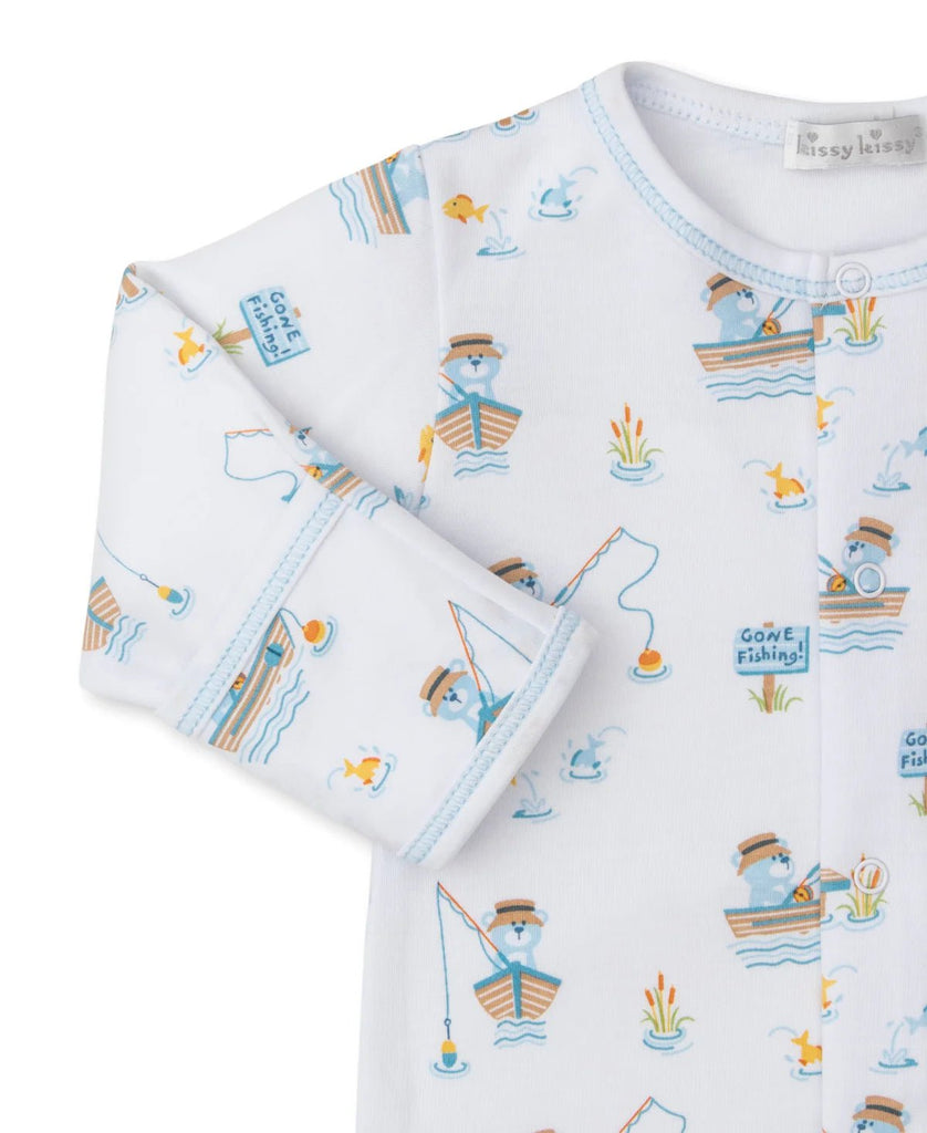 Kissy Kissy Footie Rather Be Fishing Print - Fun & Fancy Children's Boutique