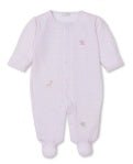 Kissy Kissy Footie with Hand Embroidery Jungle Mates Pink - Fun & Fancy Children's Boutique