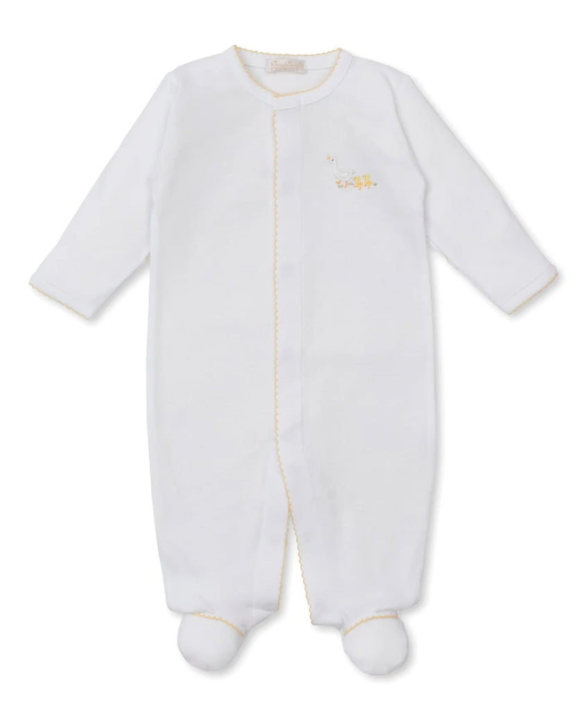 Kissy Kissy Footie with Hand Embroidery Premier Baby Duckling - Fun & Fancy Children's Boutique