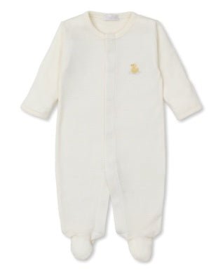 Kissy Kissy Footie with Hand Embroidery Premier Duckling - Fun & Fancy Children's Boutique