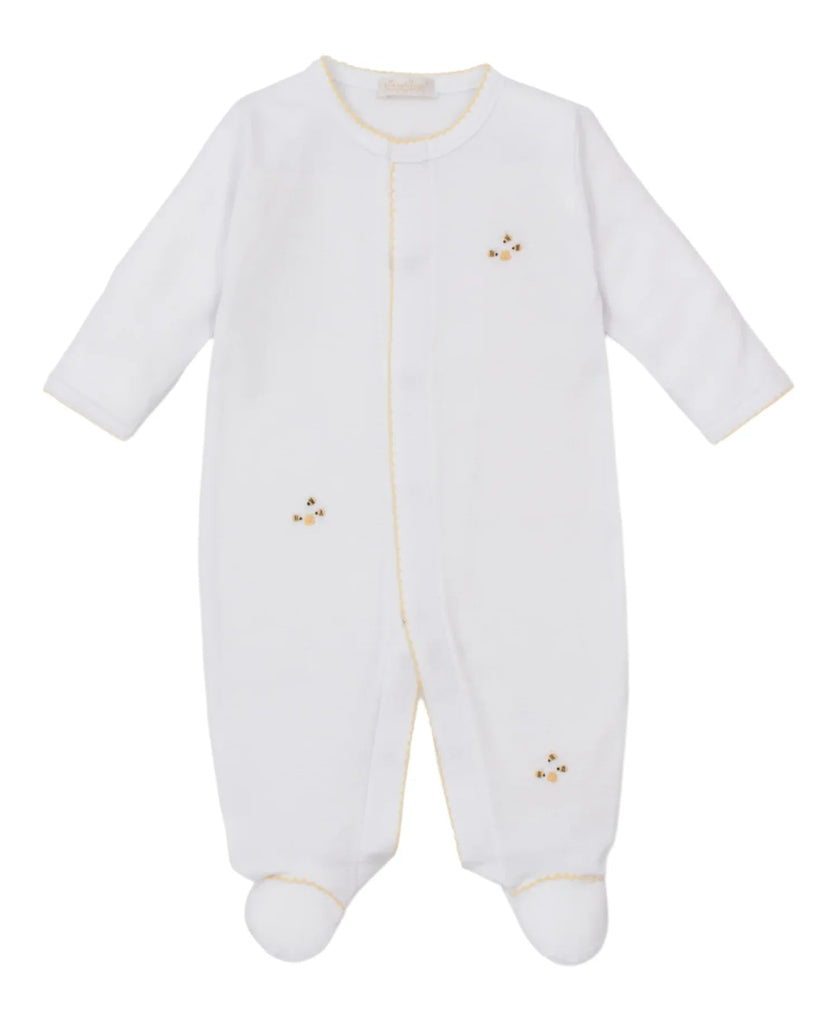 Kissy Kissy Footie with Hand Embroidery SCE Bee Hive - Fun & Fancy Children's Boutique