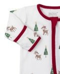 Kissy Kissy Footie with Zip Christmas Deer Cheer - Fun & Fancy Children's Boutique