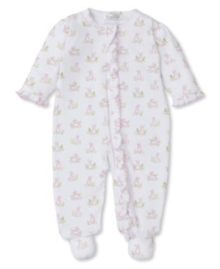 Kissy Kissy Footie with Zip Cottontail Hollows Pink - Fun & Fancy Children's Boutique