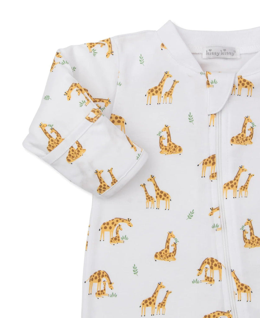 Kissy Kissy Footie with Zip Giraffe Dou - Fun & Fancy Children's Boutique