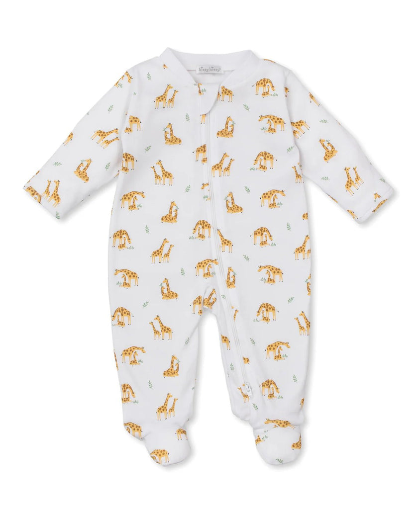 Kissy Kissy Footie with Zip Giraffe Dou - Fun & Fancy Children's Boutique