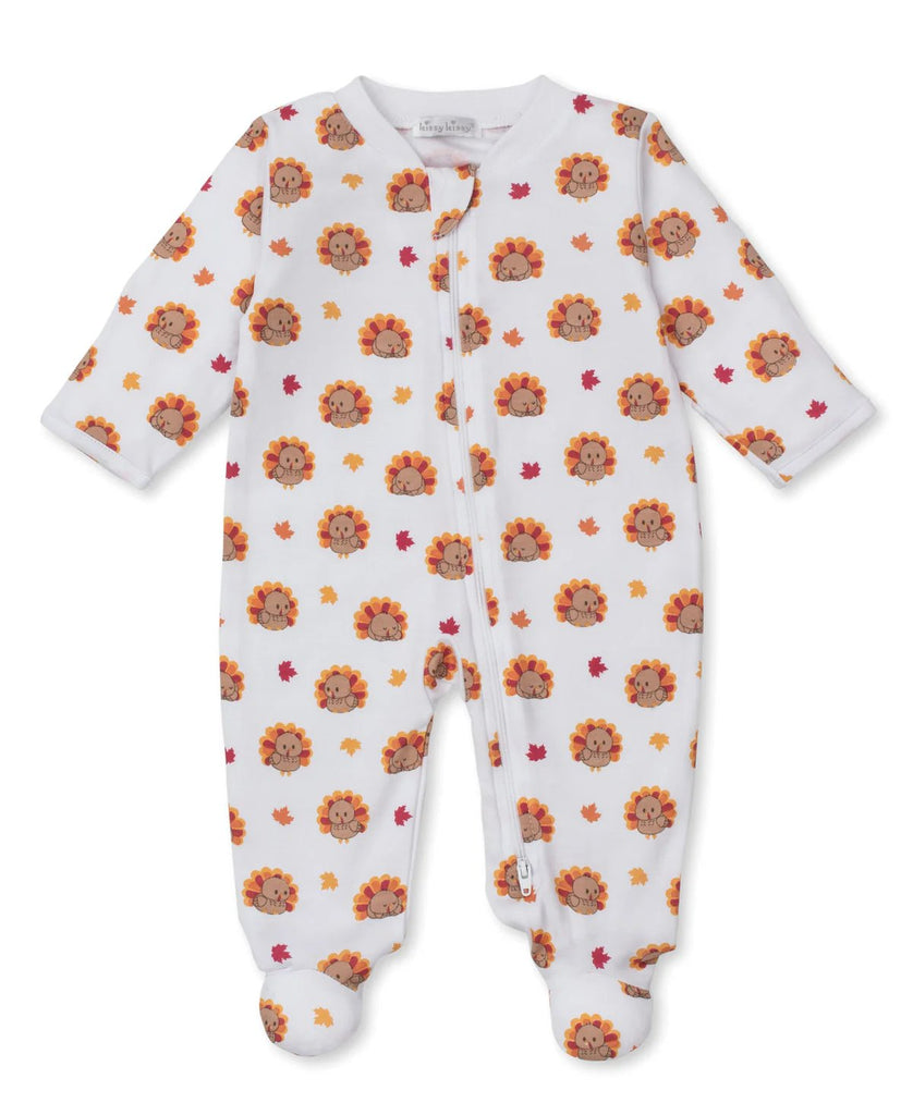 Kissy Kissy Footie with Zip Turkey Team - Fun & Fancy Children's Boutique