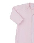 Kissy Kissy Jacquard Footie with Zip Pink - Fun & Fancy Children's Boutique